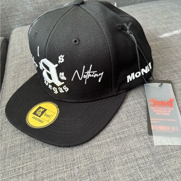 Brand About Nothing BAN LasVegas Exhibit B Wool Snap Back Hat NEW - Picture 1 of 9